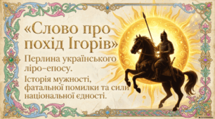 «Слово про похід Ігорів». Давньоруська пам’ятка, перлина українського ліро-епосу. Історія створення та проблема авторства. Історико-літературний контекст
