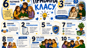 📚 ПРАВИЛА КЛАСУ для старших дітей 💙💛