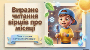 Виразне читання віршів про місяці.