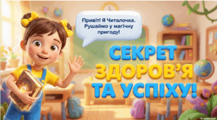 Секрет здоров'я та успіху! Читацька розминка з Читалочкою.