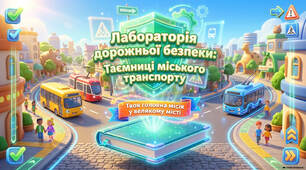 Дорожній рух 🚙🚗🚙 Тема №3  Правила переходу вулиці після висадки з міського транспорту