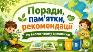 Поради, пам'ятки, рекомендації по екологічному вихованню