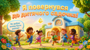 Я повернувся до дитячого садочка