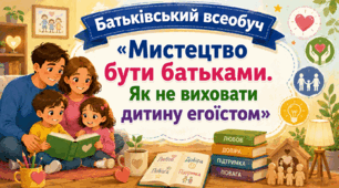Батьківський всеобуч «Мистецтво бути батьками. Як не виховати дитину егоїстом.»