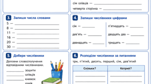Самостійна робота з української мови. Числівник