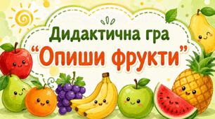 Дидактична гра "Опиши фрукти"