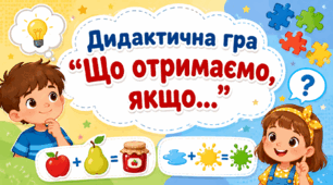 Дидактична гра "Що отримаємо, якщо..."