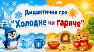 Дидактична гра "Холодне чи гаряче"