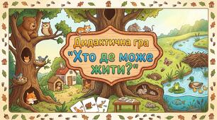 Дидактична гра "Хто де може жити?"