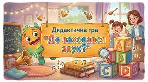Дидактична гра "Де заховався звук?"