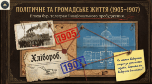 Політичне та громадське життя на українських землях у 1905-1907 рр.  Методичний комплект для проведення уроку.