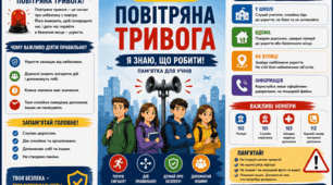 Буклет «Повітряна тривога. Я знаю, що робити!» 5-9 класи