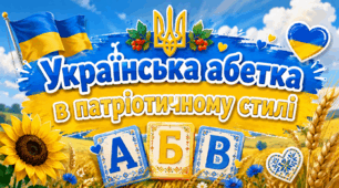 Українська абетка в патріотичному стилі