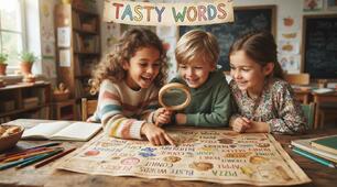Tasty Words: Філворд на тему «Їжа» 🍕