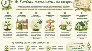 Інфографіка "6 кроків до дитячої відповідальності"
