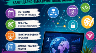 💻 ІНФОРМАТИКА 6 КЛАС НУШ | Авторське КТП | 35 годин | ГР1–ГР4 | Практичні роботи • Проєкти • Діагностика