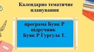 Календарно-тематичне планування 0,5 годин для 9 класу “Підприємництво і фінансова грамотність” за модельною програмою Буяк Р.Р. та підручником Буяк Р та Гургула Т.