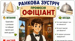 Ранкова зустріч. Професія дня - ОФІЦІАНТ