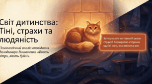 📚🌿 Світ дитинства в оповіданні Володимира Винниченка «Віють вітри, віють буйні» + яскравий робочий аркуш 🐱✨