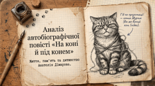 📚🐴✨ Автобіографічна повість Анатолія Дімарова «На коні й під конем» + яскравий робочий аркуш від котика Мурчика 🐱