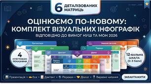 Оцінюємо по-новому: Комплект візуальних матриць (НУШ, 2026)