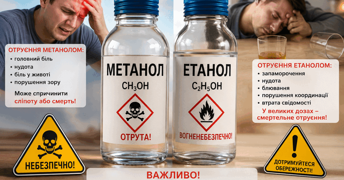 42.9. Отруйність метанолу й етанолу. | Тест на 16 запитань. Хімія