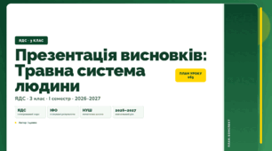 План-конспект уроку «Презентація висновків: Травна система людини» (3 клас, Я досліджую світ, Іщенко)