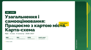 План-конспект уроку «Узагальнення і самооцінювання: Працюємо з картою міста. Карта-схема» (3 клас, Я досліджую світ, Іщенко)