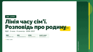 План-конспект уроку «Лінія часу сім’ї. Розповідь про родину» (3 клас, Я досліджую світ, Іщенко)
