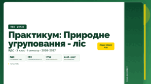 План-конспект уроку «Практикум: Природне угруповання - ліс» (3 клас, Я досліджую світ, Бібік)