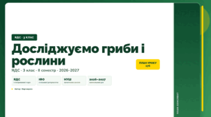 План-конспект уроку «Досліджуємо гриби і рослини» (3 клас, Я досліджую світ, Воронцова)