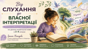 Методична розробка для 3–4 класів «Від слухання до власної інтерпретації: система роботи з художнім текстом»