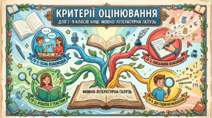 Орієнтовні критерії оцінювання для 7-9 класів НУШ мовно-літературної галузі згідно вимог МОН (наказ №1426 від 14.08.2026)