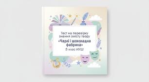 🧩 Тест на перевірку знання змісту твору: «Чарлі і шоколадна фабрика» (Роальд Дал)