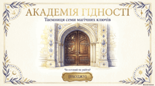 АКАДЕМІЯ ГІДНОСТІ Таємниця Кристала Гідності  3 клас • інтерактивна міжпредметна гра-подорож • 2026/2027 н. р.