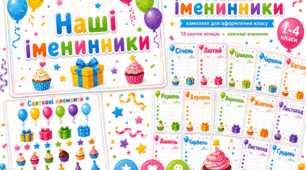 Наші іменинники — комплект для оформлення класу
