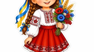 Аплікація: " український одяг"