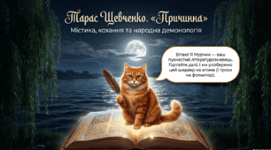 📚🌙 Тарас Шевченко «Причинна» + яскравий робочий аркуш від котика Мурчика 🐱✨