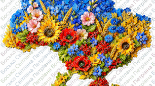 🌻🇺🇦 КВІТУЧА КАРТА УКРАЇНИ