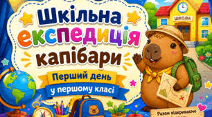 1 урок у 1 класі "Шкільна експедиція Капібари": презентація+роздатковий матеріал+розмальовка+сертифікати
