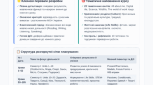 КТП англійська мова 7 клас Prepare
