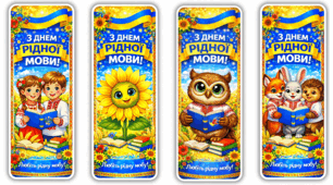 Закладки для книжок «З Днем рідної мови!»