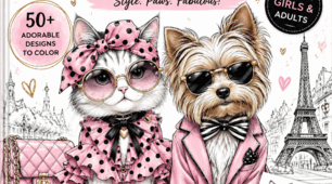 Fashion Animals — стильні розмальовки для дітей.