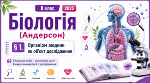 Організм людини як об’єкт дослідження. Презентація, інфографіка, робочий аркуш