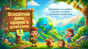 🌿 Всесвітній день здоров’я довкілля — 26 вересня. Презентація для 1–4 класів