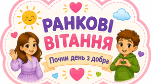 Ранкові вітання для класу НУШ. Ранкове вітання — маленький початок великого дня!