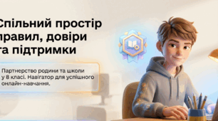 Партнерство родини та школи у 8 класі. Навігатор для успішного онлайн навчання.
