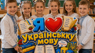 Фотобутафорія «Я ❤️ українську мову »