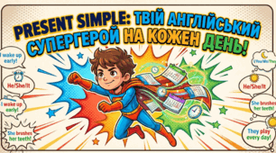 Використання часу Present Simple Tense. Презентація на урок англійської мови для учнів 5 класу НУШ із залученням  програми персоналізованого цифрового середовища Gemini Notebook.