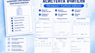 Щоденник спостережень асистента вчителя